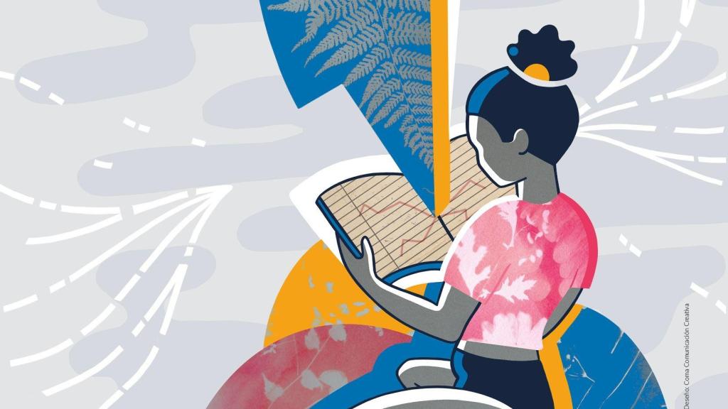 Cartel de la 34 edición del Libro Antiguo en Vigo