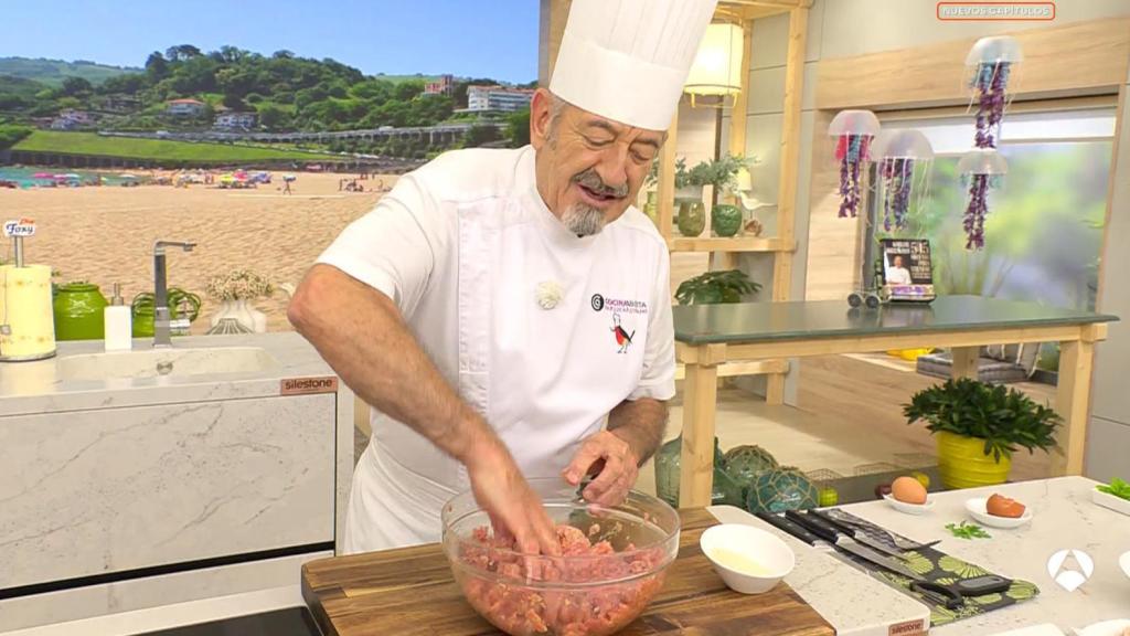 El chef Karlos Arguiñano en su programa.