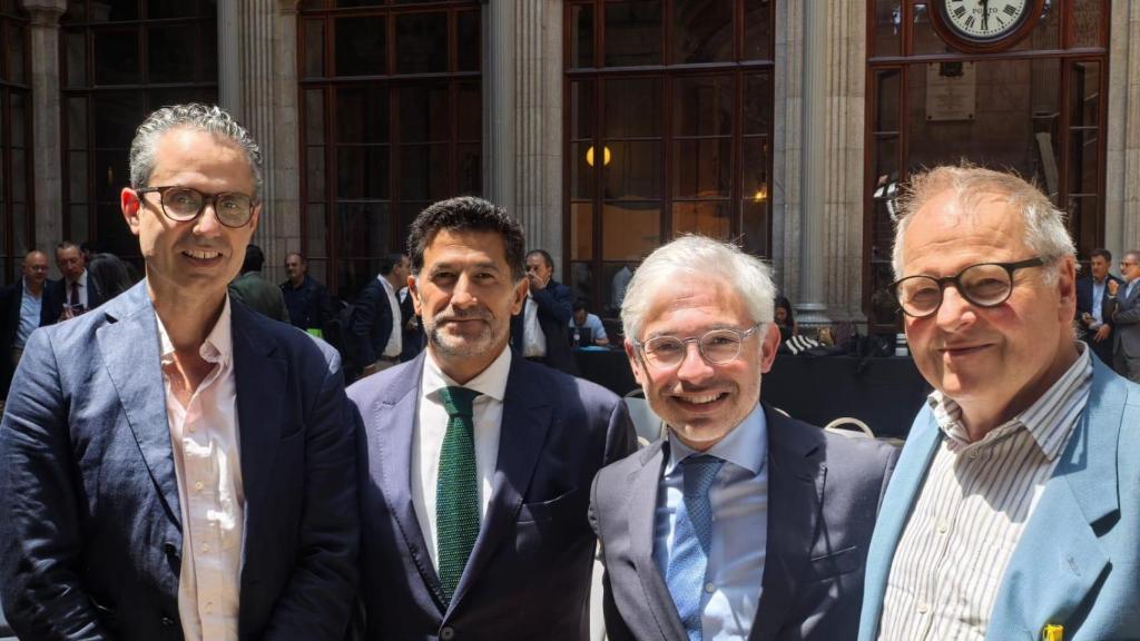 De izq. a dcha. José Luís González, Víctor Deveza, Jorge Sobrado y Christoph Strieder