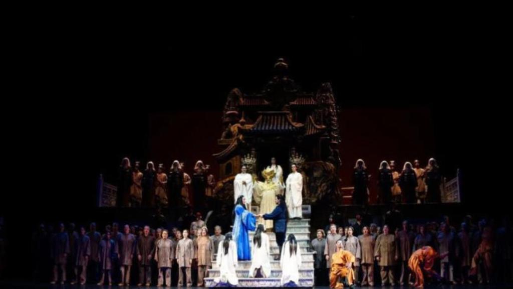 La obra Turandot, celebrada en la Maestranza de Sevilla.