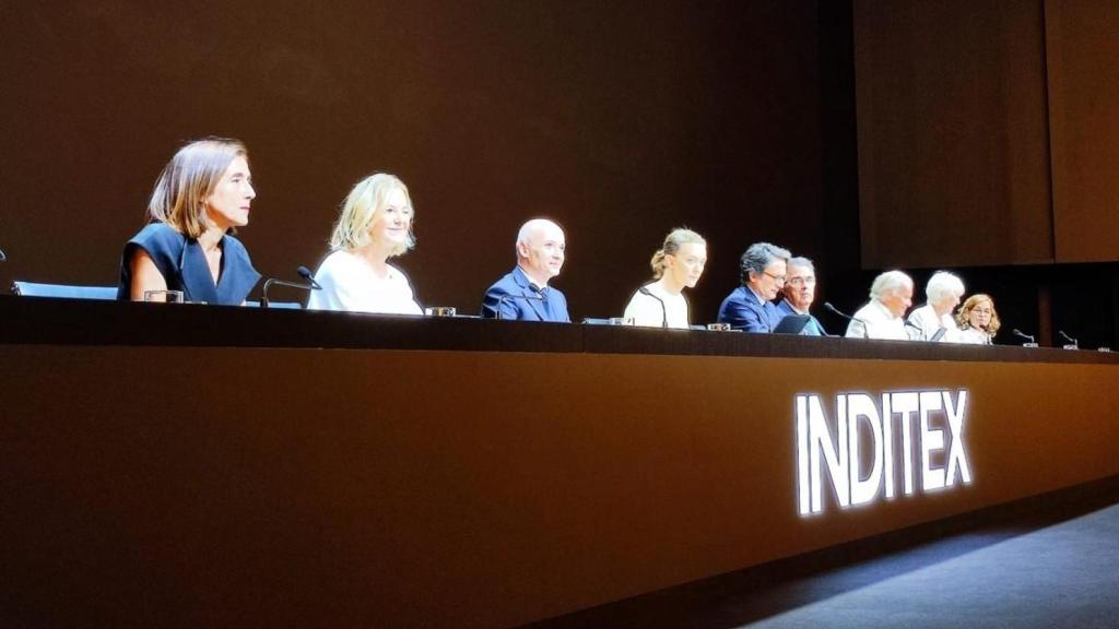 Un momento de la junta general de accionistas de Inditex.