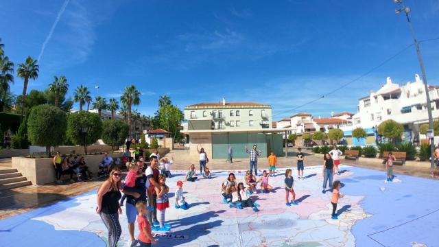 Uno de los mapas de Giant Interactive Maps, en Alhaurín de la Torre.