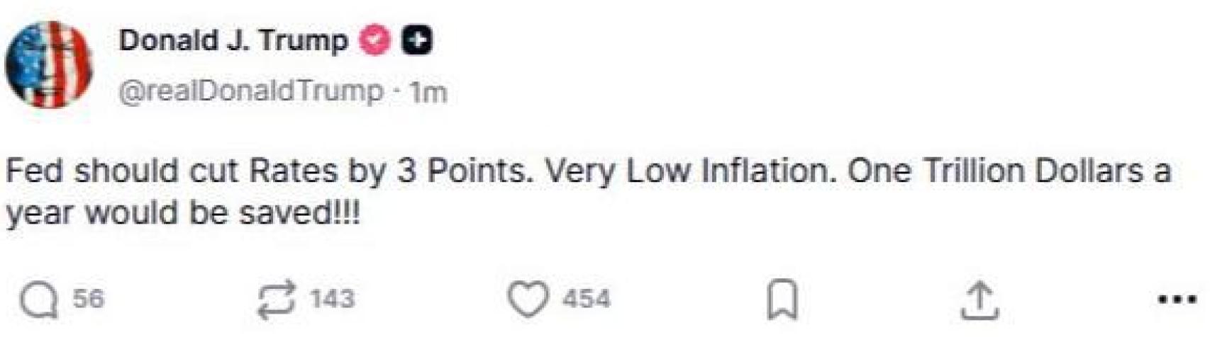 Tuit de Donald Trump