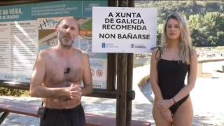 Jácome, alcalde de Ourense, y Noa Rouca, concelleira de festejos