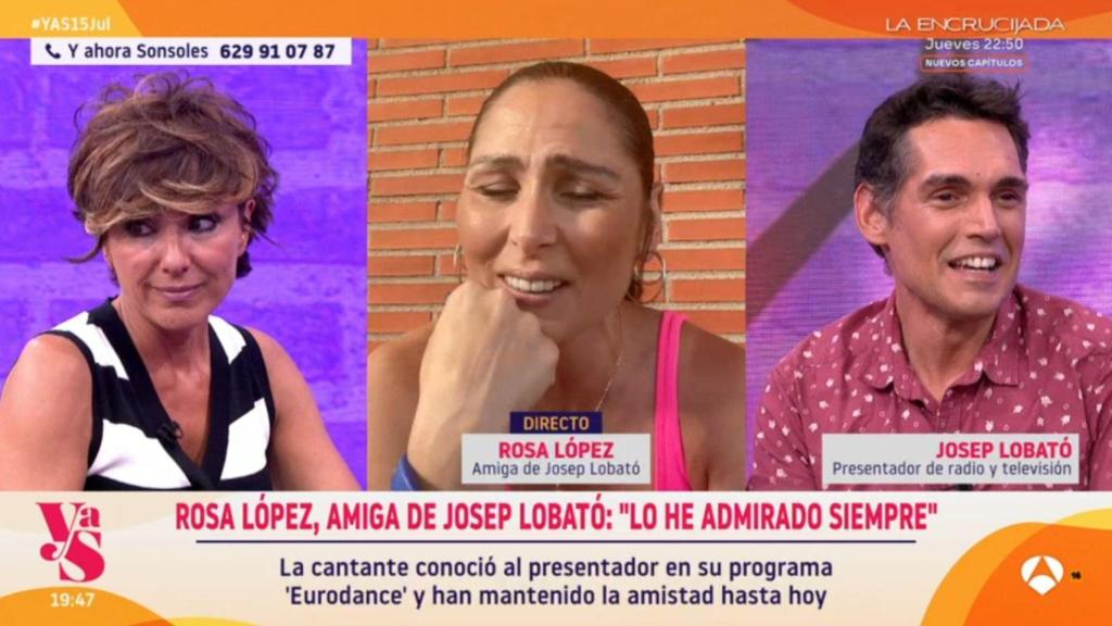 Sonsoles Ónega, Rosa López y Josep Lobató.