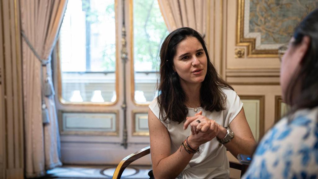 Valentina Agudelo mientras charla con EL ESPAÑOL.