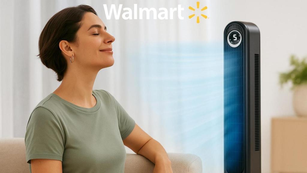 Walmart puso en oferta un moderno ventilador de pie