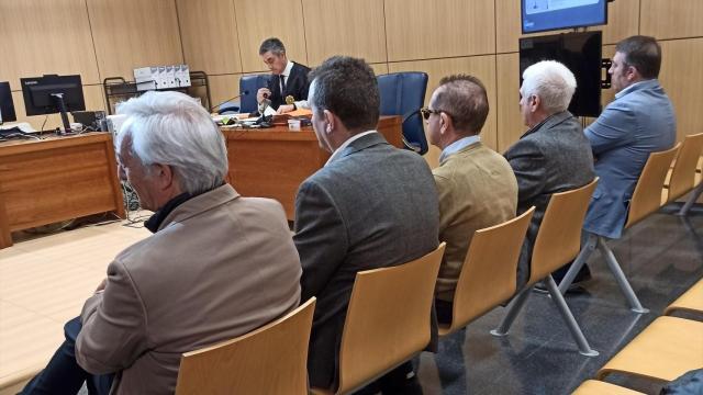 Los acusados, durante la celebración del juicio. Europa Press