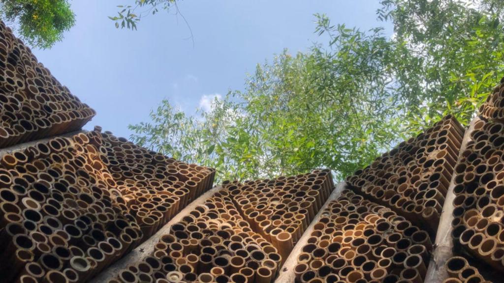 Interior de la torre de refrigeración adiabática AREP.