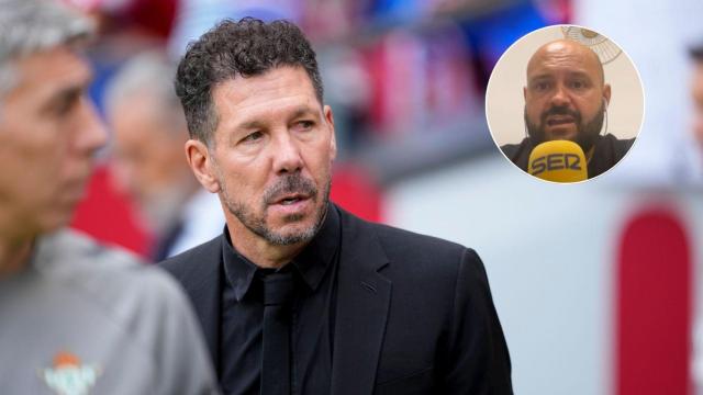 Diego Pablo Simeone y Miguel Martín Talavera.