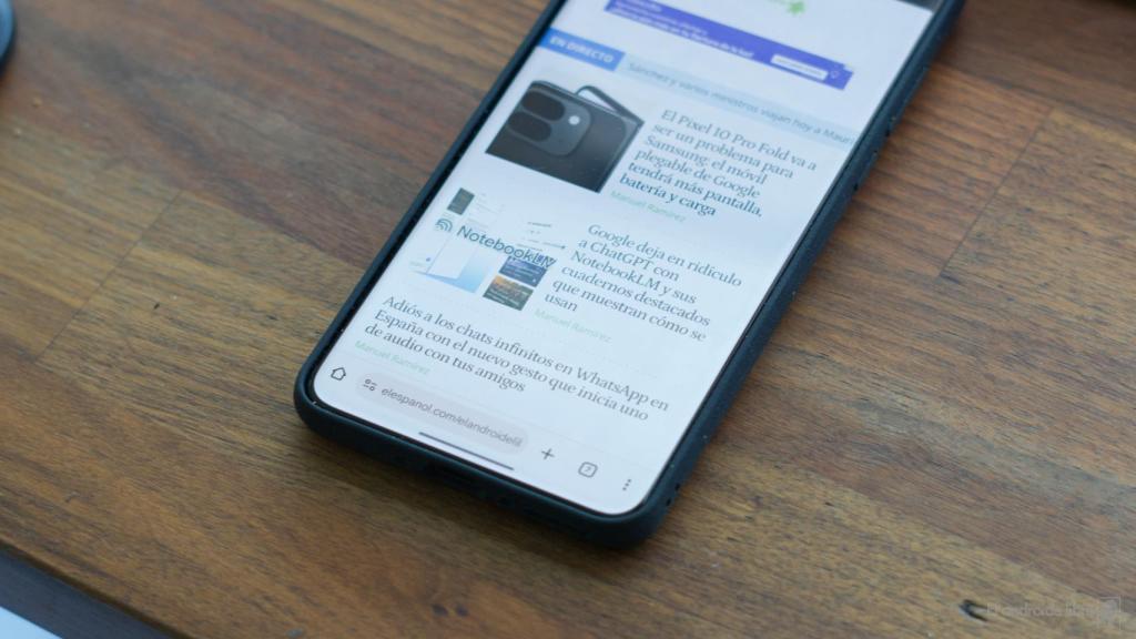 Barra de navegación inferior en Google Chrome