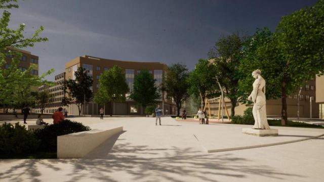 Así será la nueva plaza Rosalía de Castro de Ferrol.