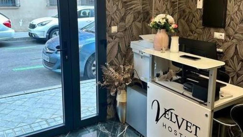 Interior del hostal Velvet.