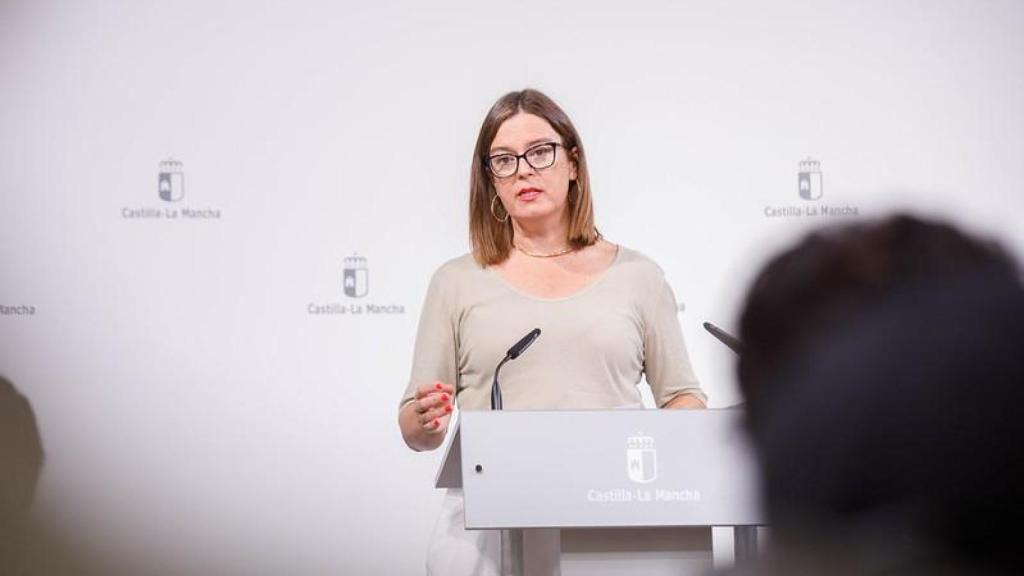 Esther Padilla este miércoles en rueda de prensa.