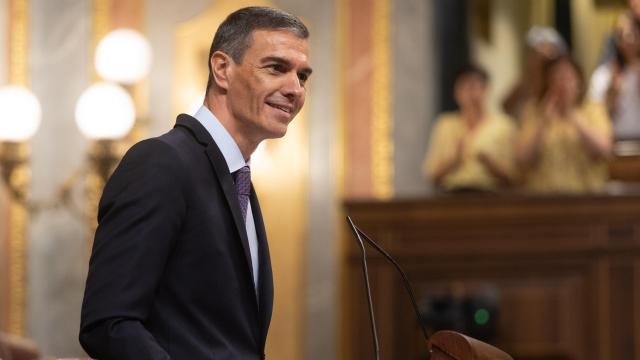 Pedro Sánchez durante un pleno extraordinario en el Congreso de los Diputados.