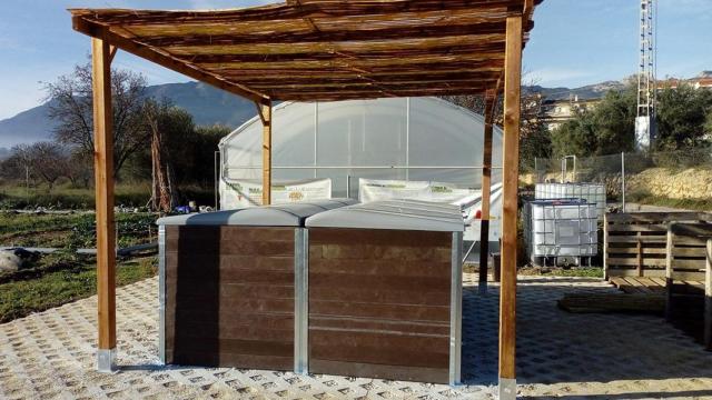 Una de las composteras de la Diputación de Alicante.