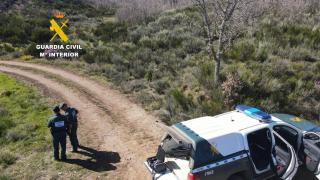 La Guardia Civil durante el operativo en Alija del Infantado