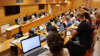 El Consello de Goberno de la UDC este miércoles.