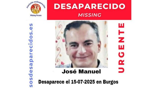 José Manuel, desaparecido en Burgos