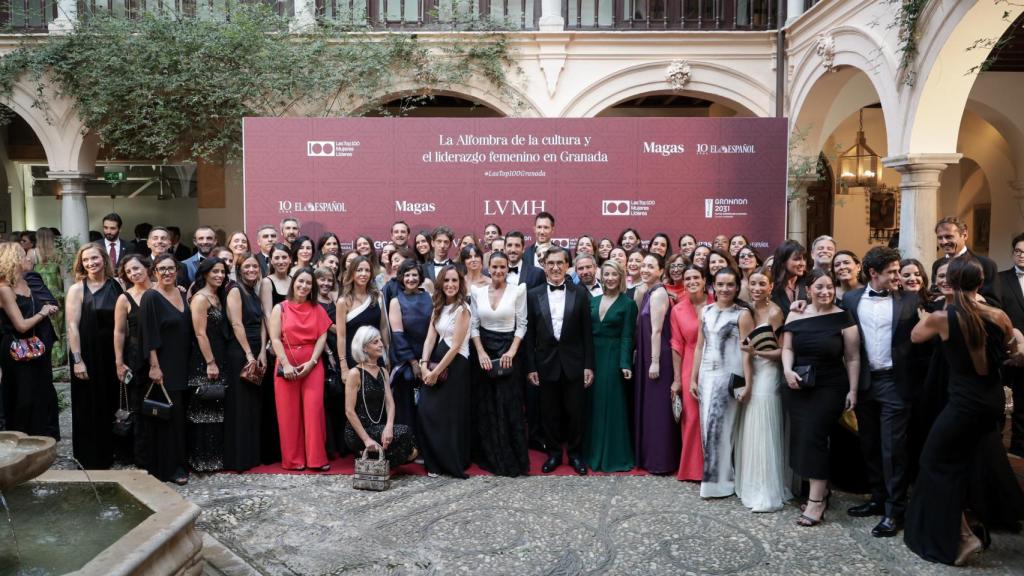 Foto de familia de LVMH, antes de la gala.