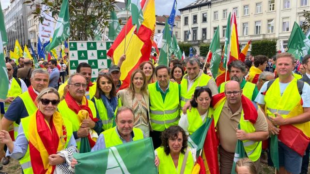 Representantes de Asaja Castilla-La Mancha en Bruselas.