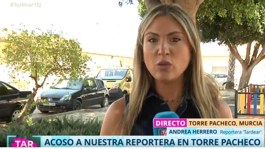 Andrea Herrero relatando la situación.