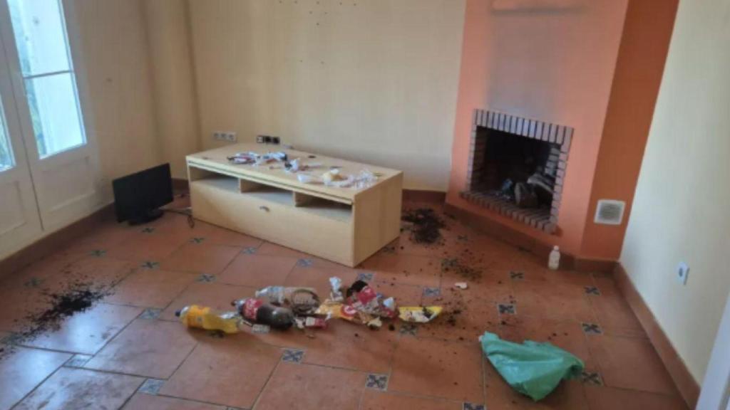 Imagen de la vivienda tras se desokupada.