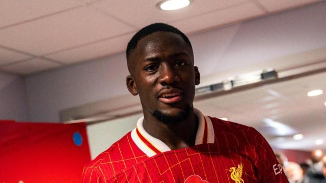 Ibrahima Konaté, con el Liverpool