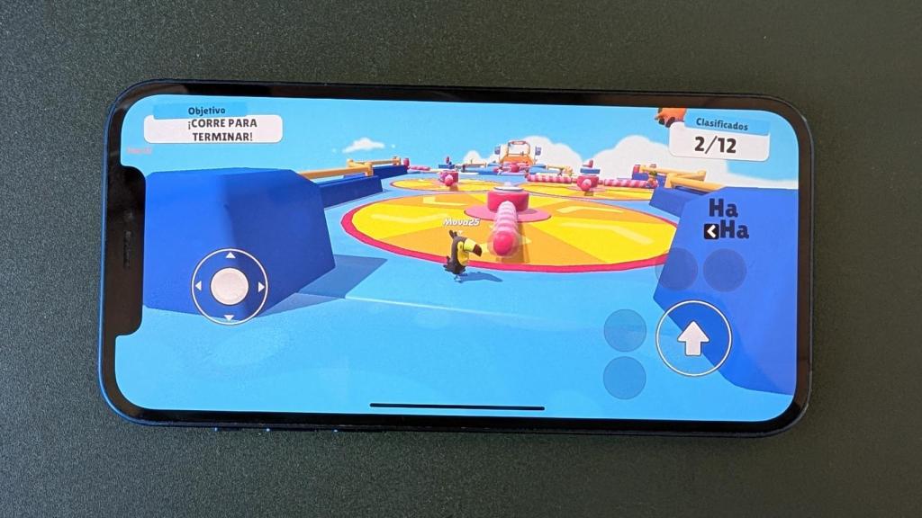 Stumble Guys en un iPhone.