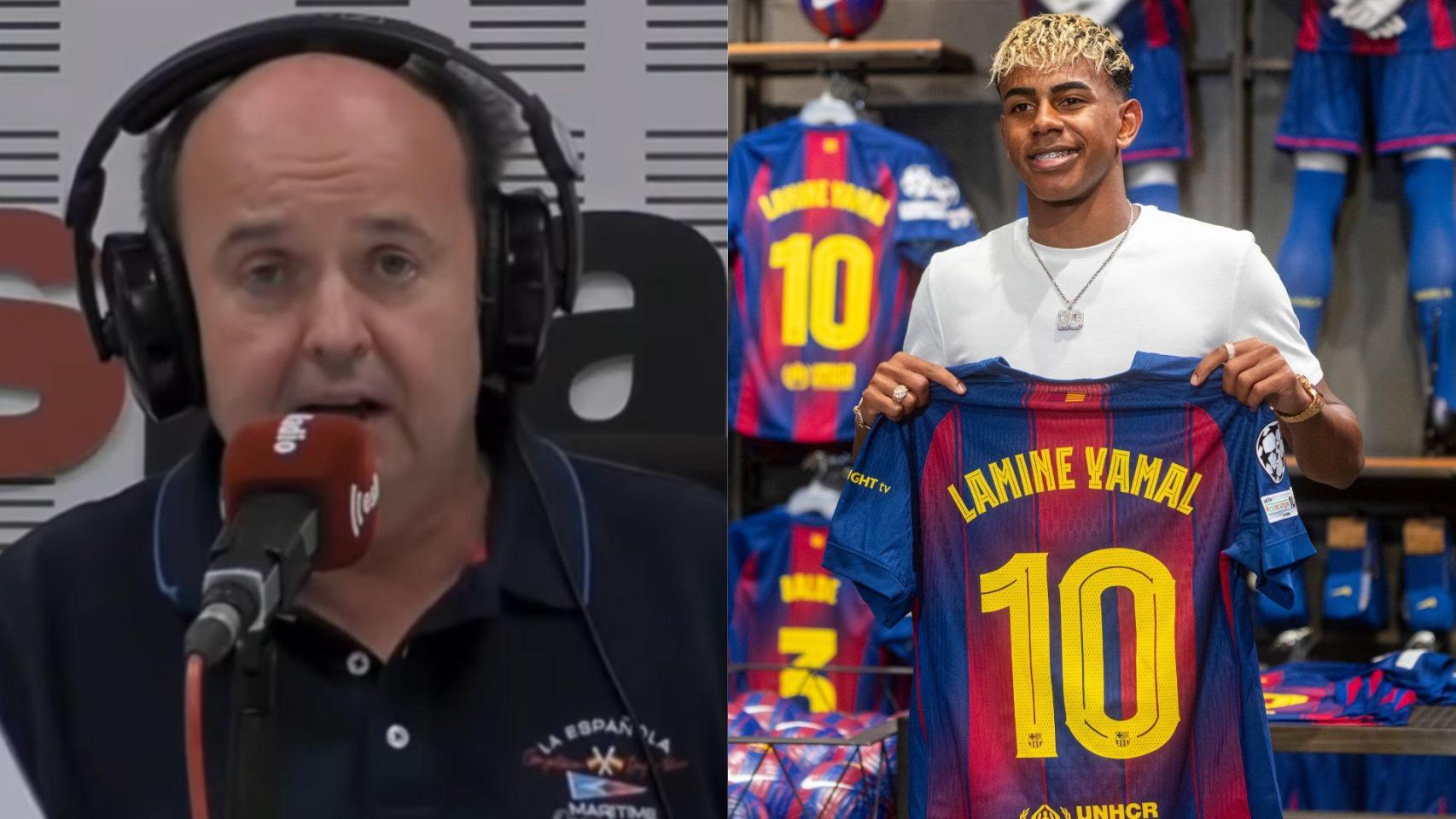 Juanma Rodríguez y Lamine Yamal.