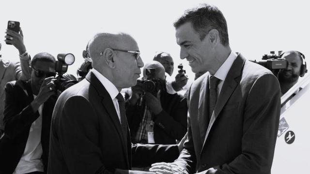 Pedro Sánchez, este miércoles en Mauritania.