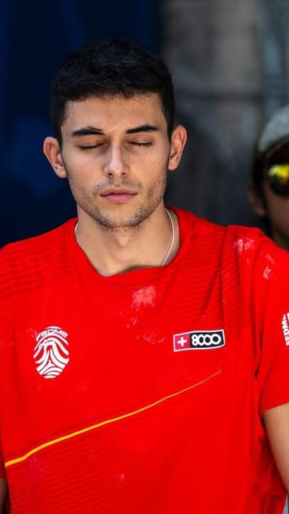 Alberto Ginés, concentrado antes de una prueba de la Copa del Mundo en Bali.