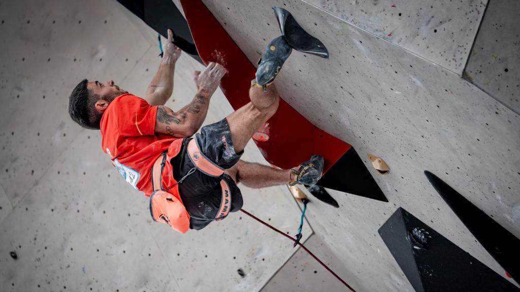Alberto Ginés durante una prueba de la Copa del Mundo en Innsbruck.