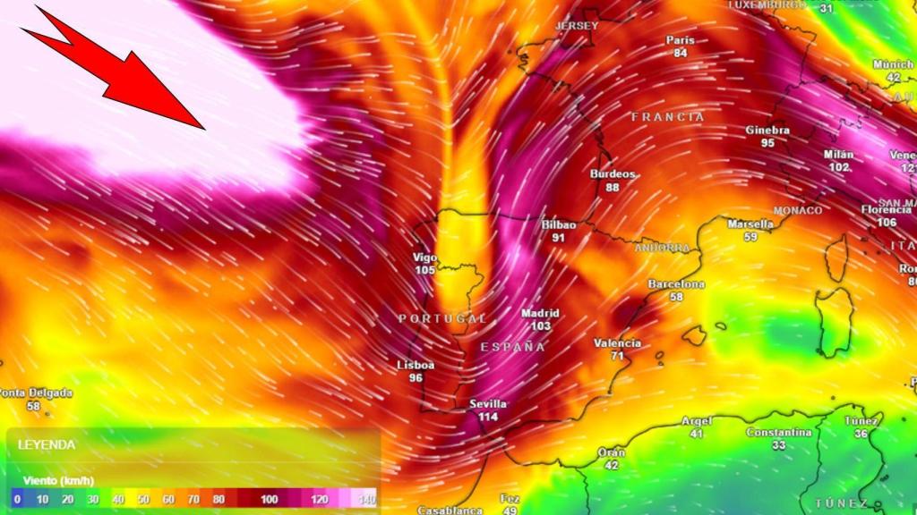 La irrupción de la vaguada que traerá las tormentas. Meteored.