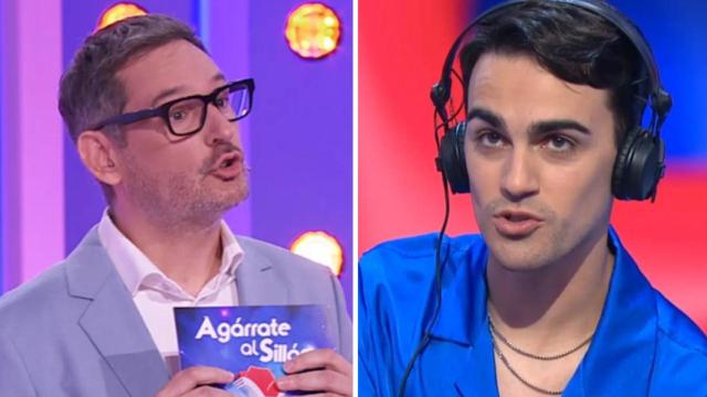 Eugeni Alemany y Borjamina, de los Mozos de Arousa, en un fotomontaje de BLUPER.