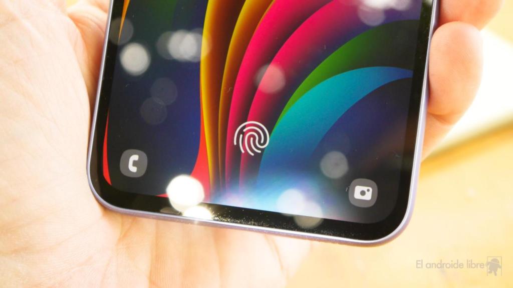 Sensor de huellas en un Samsung Galaxy A54