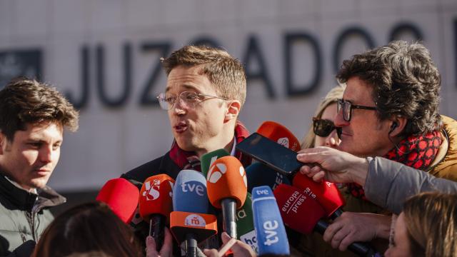 El exportavoz de Sumar en el Congreso, Iñigo Errejón, otras declarar en los juzgados de Plaza de Castilla el pasado 16 de enero.
