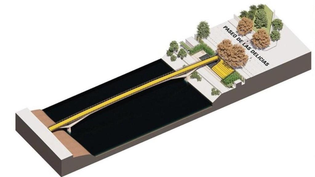 La maqueta del puente Princesa Leonor.