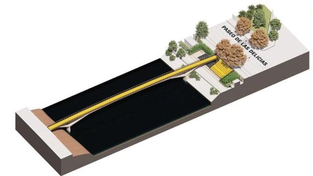 La maqueta del puente Princesa Leonor.