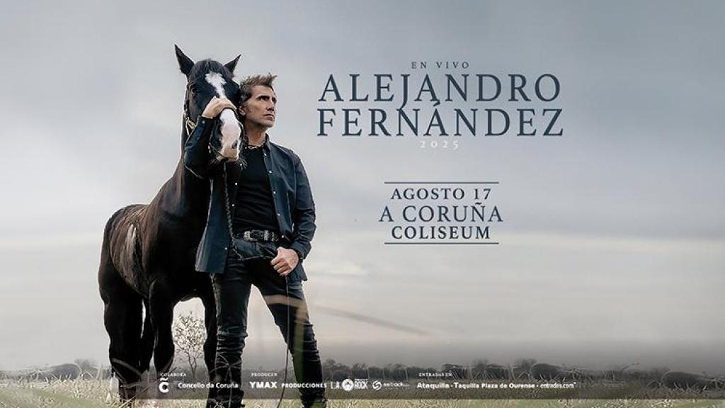 Cartel del nuevo concierto de Alejandro Fernández en A Coruña