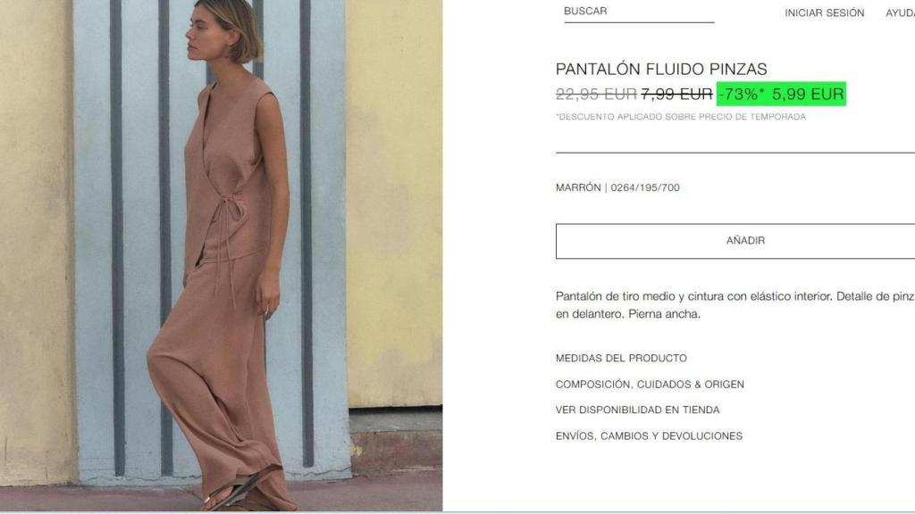 Pantalón fluido. Ref. 0264/195/700