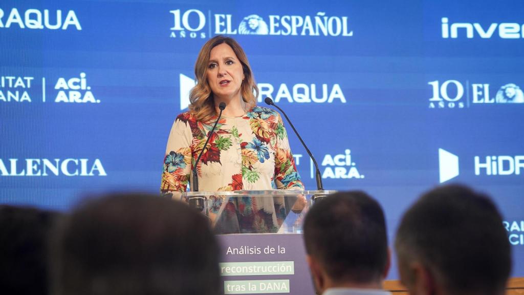 María José Catalá durante su intervención en el foro Análisis de la Reconstrucción-2ª Edición.