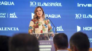 María José Catalá durante su intervención en el foro Análisis de la Reconstrucción-2ª Edición.