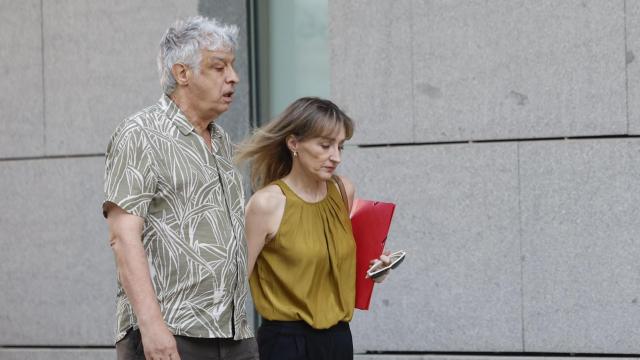 Virginia Barbanch, jefa de Jéssica en Tragsatec,  a su llegada a la Audiencia Nacional.