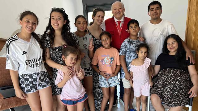 Ana Muro junto a su familia en su nueva vida