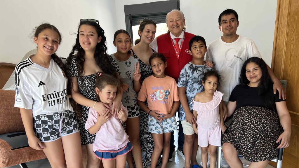 Ana Muro junto a su familia en su nueva vida