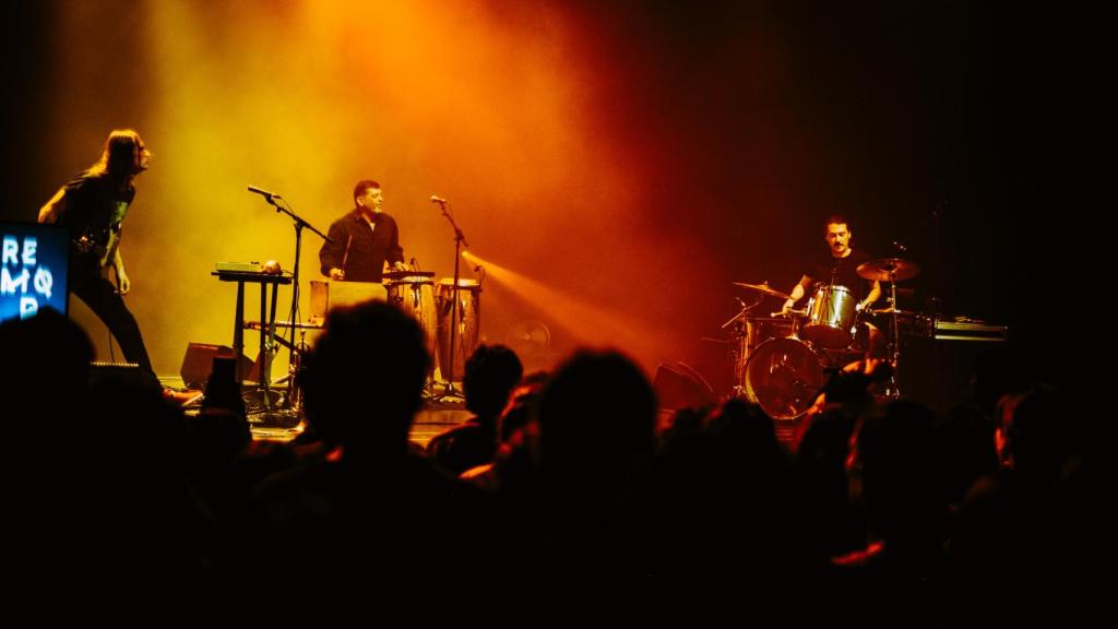 Tomás de Perrate y Za! durante un concierto. Foto: Vera Marmelo