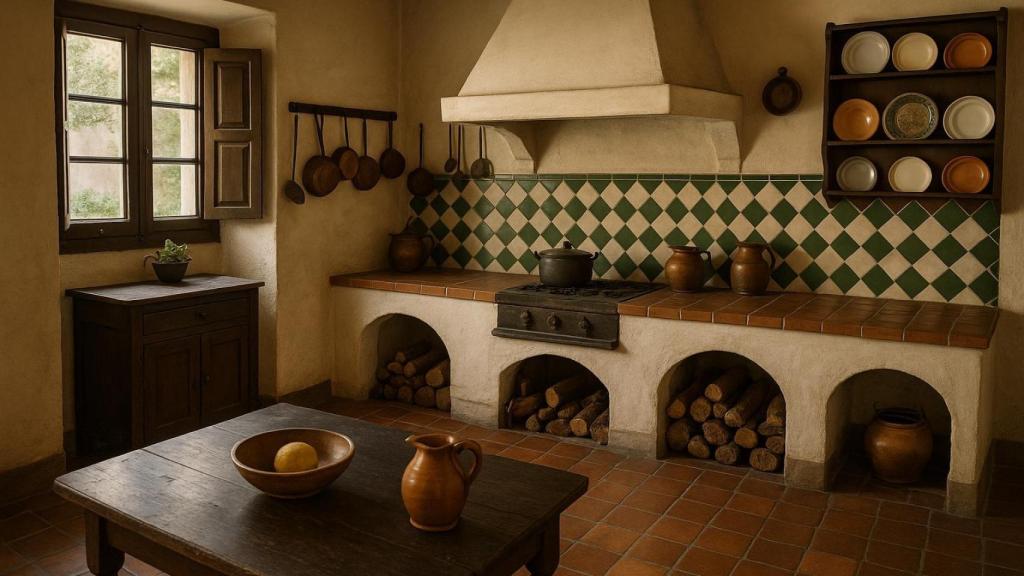 Una antigua cocina.