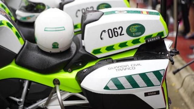 Imagen de las motos de La Guardia Civil.