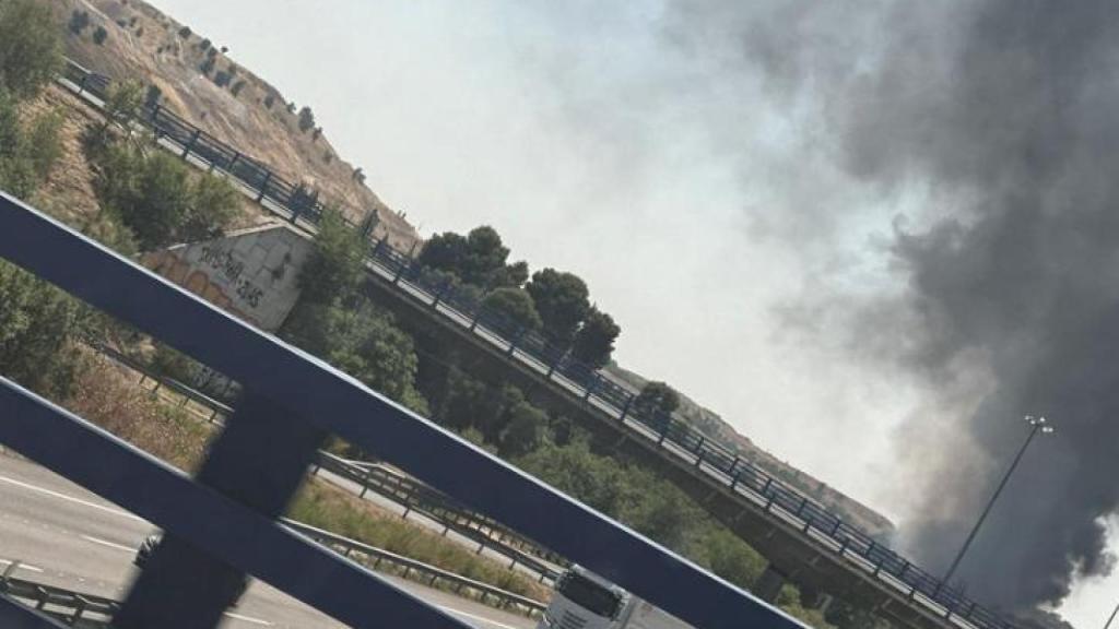 Incendio en la Cañada Rea.